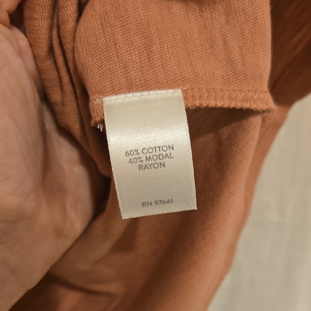 Pure Jill Easy Knit Seamed Dress Terra Cotta Pink Spring Normcore | SP - Picture 5 of 5